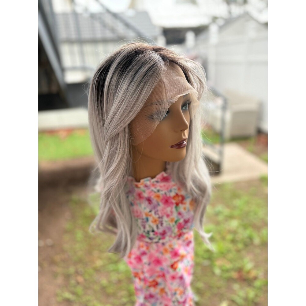 Chelsey Smith Crowns “Ruby Soft Grey” wig futura fiber freeparting New
